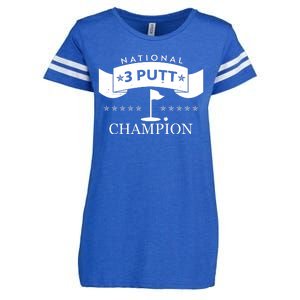 National 3 Putt Champion Golfing Enza Ladies Jersey Football T-Shirt