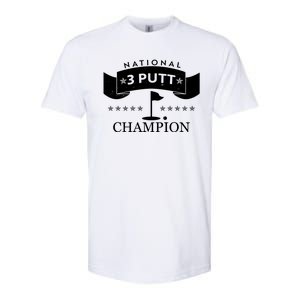 National 3 Putt Champion Golfing Softstyle CVC T-Shirt