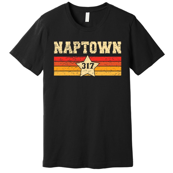 Naptown 317 Retro Vintage Premium T-Shirt