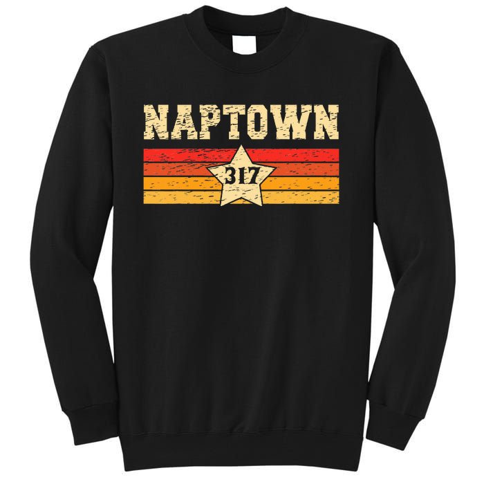 Naptown 317 Retro Vintage Tall Sweatshirt