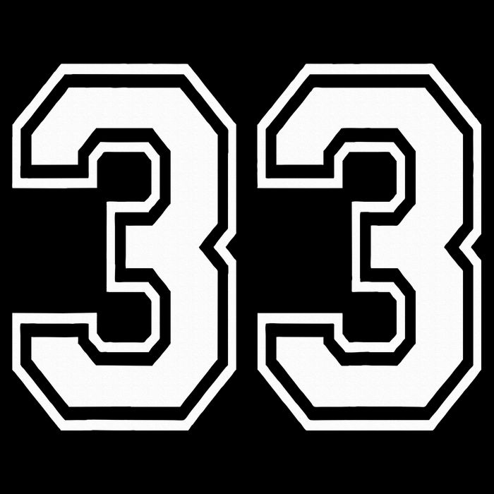 Number 33 Varsity Sports Team Jersey 33rd Birthday 33 Years 16 in Basic Backpack