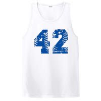 Number 42 Baseball Blue PosiCharge Competitor Tank