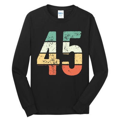 Number 45 Commemorating 45 Years Of Forever Tall Long Sleeve T-Shirt