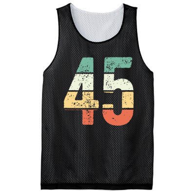 Number 45 Commemorating 45 Years Of Forever Mesh Reversible Basketball Jersey Tank