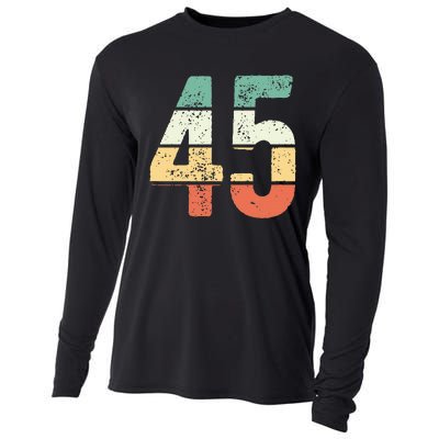 Number 45 Commemorating 45 Years Of Forever Cooling Performance Long Sleeve Crew