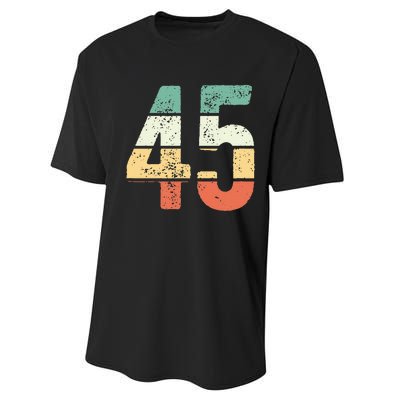 Number 45 Commemorating 45 Years Of Forever Performance Sprint T-Shirt