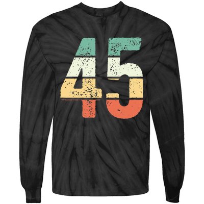 Number 45 Commemorating 45 Years Of Forever Tie-Dye Long Sleeve Shirt