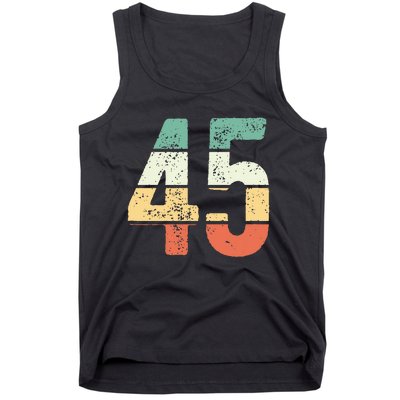 Number 45 Commemorating 45 Years Of Forever Tank Top