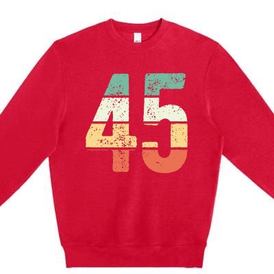 Number 45 Commemorating 45 Years Of Forever Premium Crewneck Sweatshirt