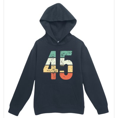 Number 45 Commemorating 45 Years Of Forever Urban Pullover Hoodie