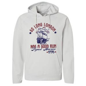 New 4th Of July So Long London Performance Fleece Hoodie