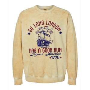 New 4th Of July So Long London Colorblast Crewneck Sweatshirt