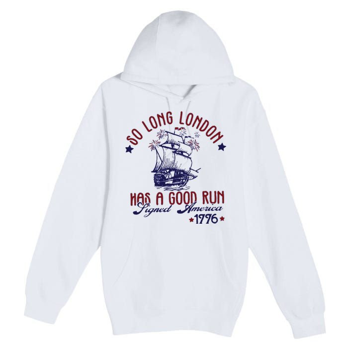 New 4th Of July So Long London Premium Pullover Hoodie