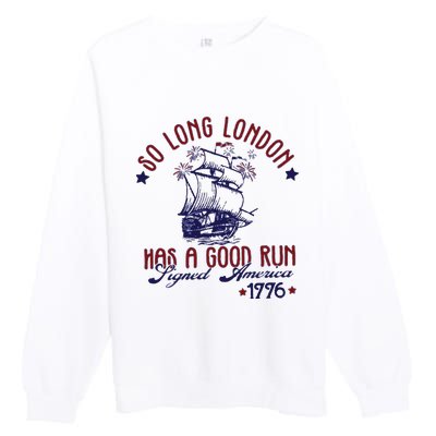 New 4th Of July So Long London Premium Crewneck Sweatshirt