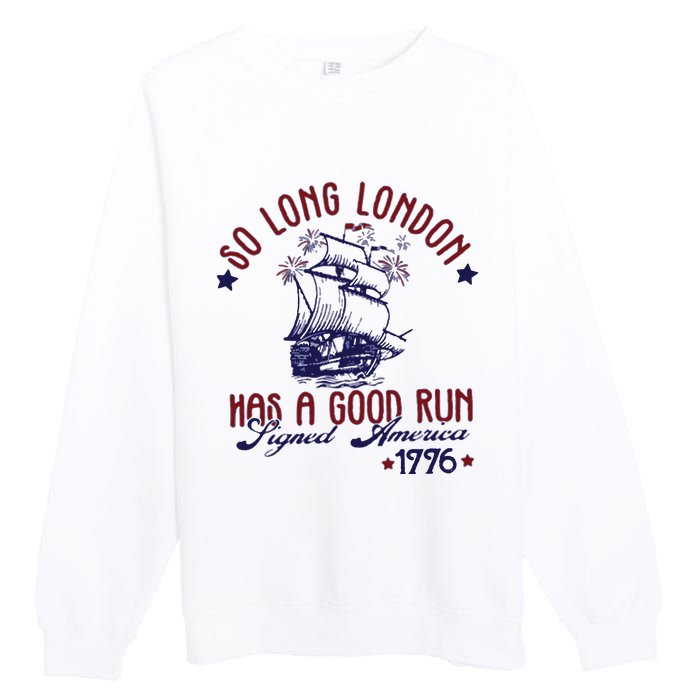 New 4th Of July So Long London Premium Crewneck Sweatshirt