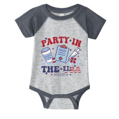 Nurse 4th Of July Party Infant Baby Jersey Bodysuit