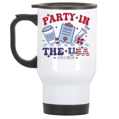 Nurse 4th Of July Party Stainless Steel Travel Mug