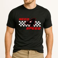 Need 4 Speed Birthday Four Year Old Racing Car Driver Performance Shirt