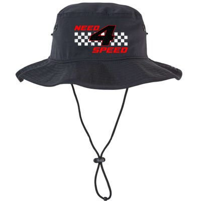 Need 4 Speed Birthday Four Year Old Racing Car Driver Bucket Hat