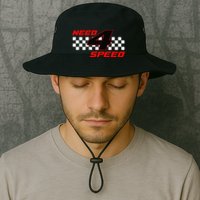 Need 4 Speed Birthday Four Year Old Racing Car Driver Bucket Hat