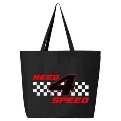 Need 4 Speed Birthday Four Year Old Racing Car Driver 25L Jumbo Tote