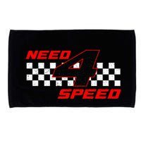 Need 4 Speed Birthday Four Year Old Racing Car Driver Microfiber Hand Towel