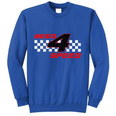 Need 4 Speed Birthday Four Year Old Racing Car Driver Sweatshirt