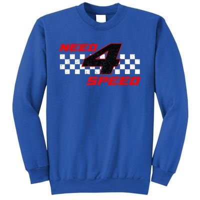 Need 4 Speed Birthday Four Year Old Racing Car Driver Sweatshirt