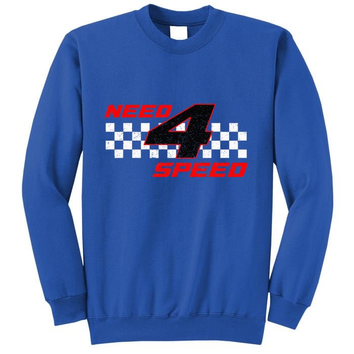 Need 4 Speed Birthday Four Year Old Racing Car Driver Sweatshirt