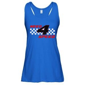 Need 4 Speed Birthday Four Year Old Racing Car Driver Ladies Essential Flowy Tank