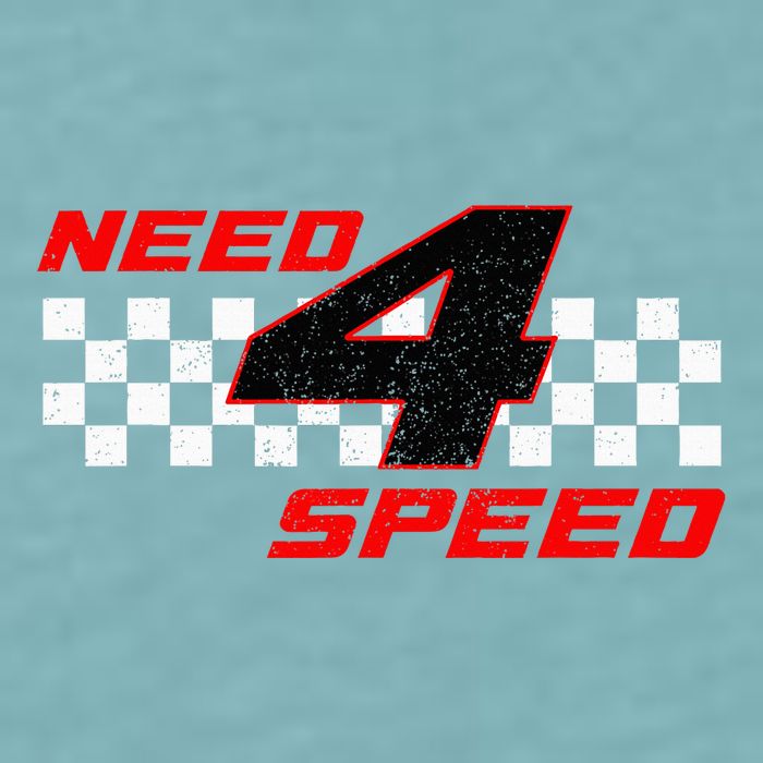 Need 4 Speed Birthday Four Year Old Racing Car Driver Sueded Cloud Jersey T-Shirt