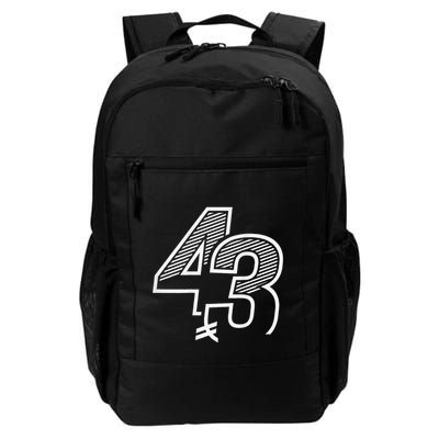 Number 43 Sports Jersey 43 Birthday (Frontback) Backpack