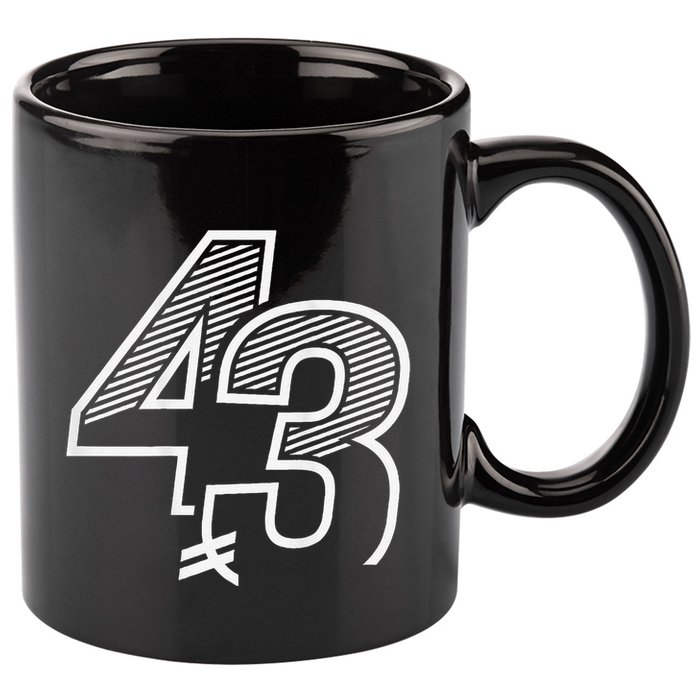 Number 43 Sports Jersey 43 Birthday (Frontback) 11oz C Handle Ceramic Mug