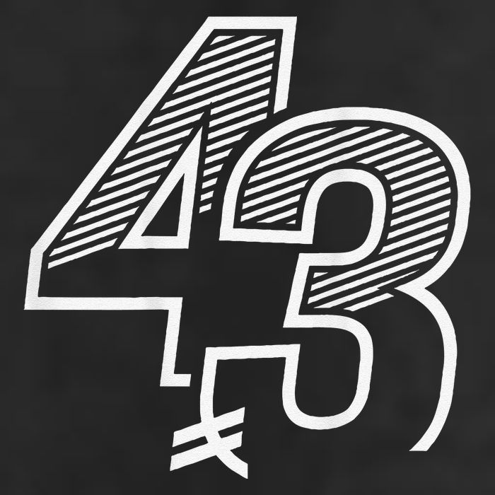 Number 43 Sports Jersey 43 Birthday (Frontback) 11oz C Handle Ceramic Mug