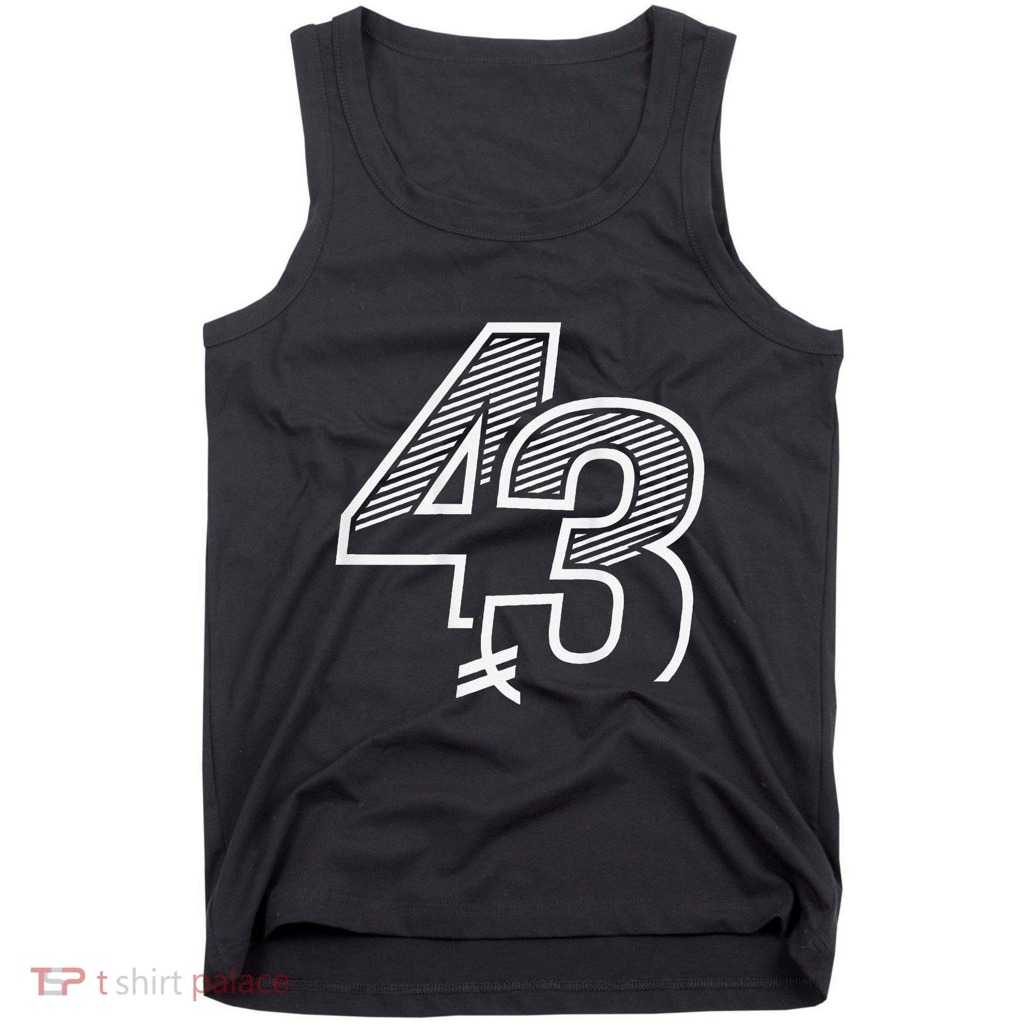 Number 43 Sports Jersey 43 Birthday (Frontback) Tank Top