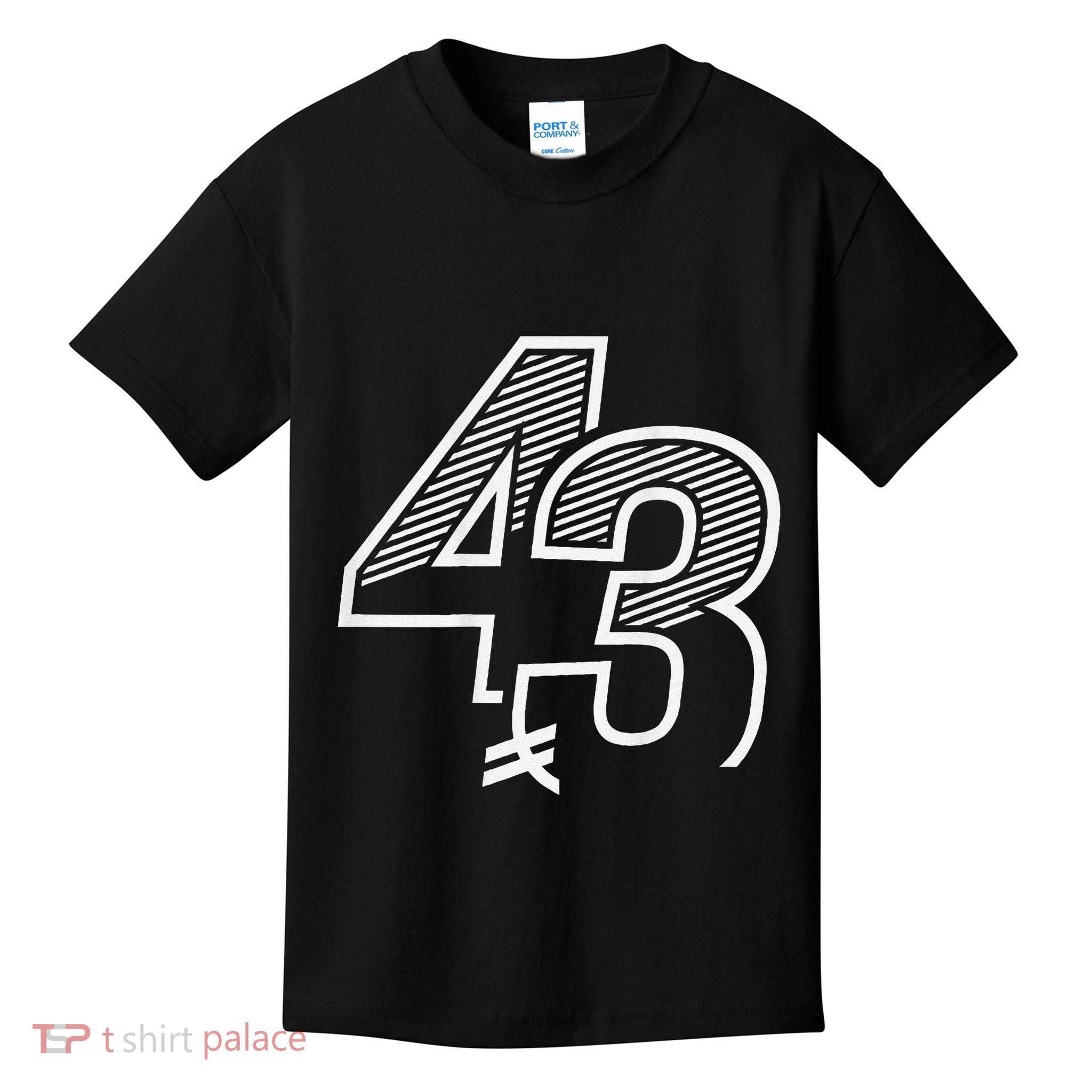 Number 43 Sports Jersey 43 Birthday (Frontback) Kids T-Shirt