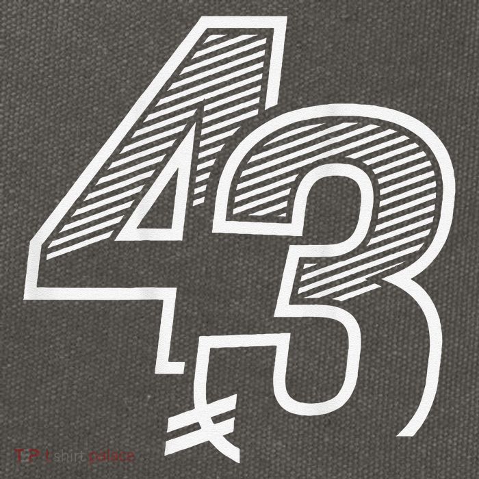 Number 43 Sports Jersey 43 Birthday (Frontback) Cotton Canvas Backpack