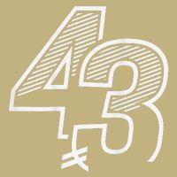 Number 43 Sports Jersey 43 Birthday (Frontback) Cooling Performance Crew T-Shirt