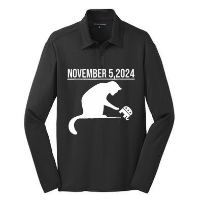 November 5 2024 The Revenge Of The Cat Ladies Silk Touch Performance Long Sleeve Polo