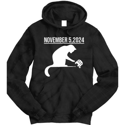 November 5 2024 The Revenge Of The Cat Ladies Tie Dye Hoodie