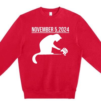 November 5 2024 The Revenge Of The Cat Ladies Premium Crewneck Sweatshirt