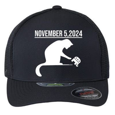 November 5 2024 The Revenge Of The Cat Ladies Cats Kamala Gift Flexfit Unipanel Trucker Cap