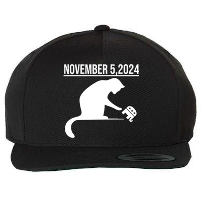 November 5 2024 The Revenge Of The Cat Ladies Cats Kamala Gift Wool Snapback Cap