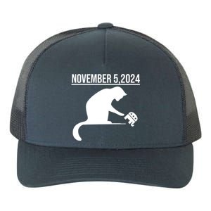 November 5 2024 The Revenge Of The Cat Ladies Cats Kamala Gift Yupoong Adult 5-Panel Trucker Hat