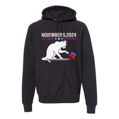 November 5 2024 The Revenge Of The Cat Ladies Meme Kamala Premium Hoodie