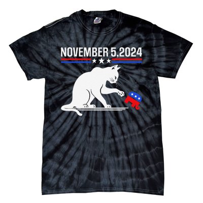 November 5 2024 The Revenge Of The Cat Ladies Meme Kamala Tie-Dye T-Shirt