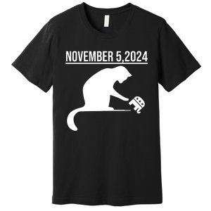 November 5 2024 The Revenge Of The Cat Ladies Cats Kamala Premium T-Shirt