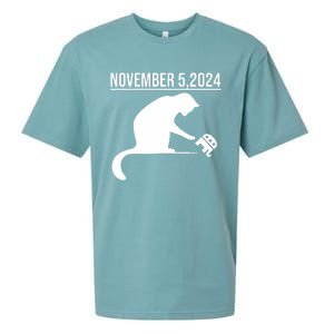 November 5 2024 The Revenge Of The Cat Ladies Cats Kamala Sueded Cloud Jersey T-Shirt