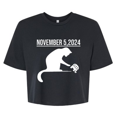 November 5 2024 The Revenge Of The Cat Ladies Cats Kamala Bella+Canvas Jersey Crop Tee