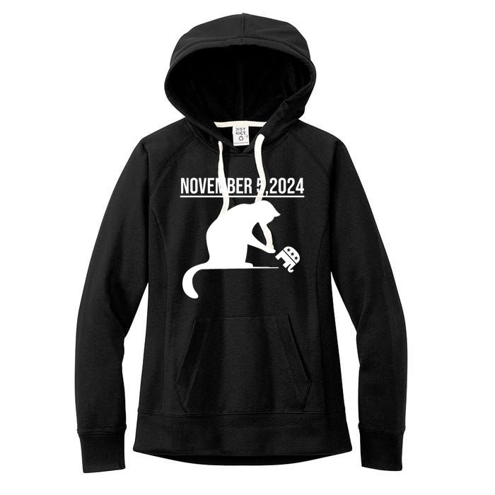 November 5 2024 The Revenge Of The Cat Ladies Cats Kamala Women's Fleece Hoodie